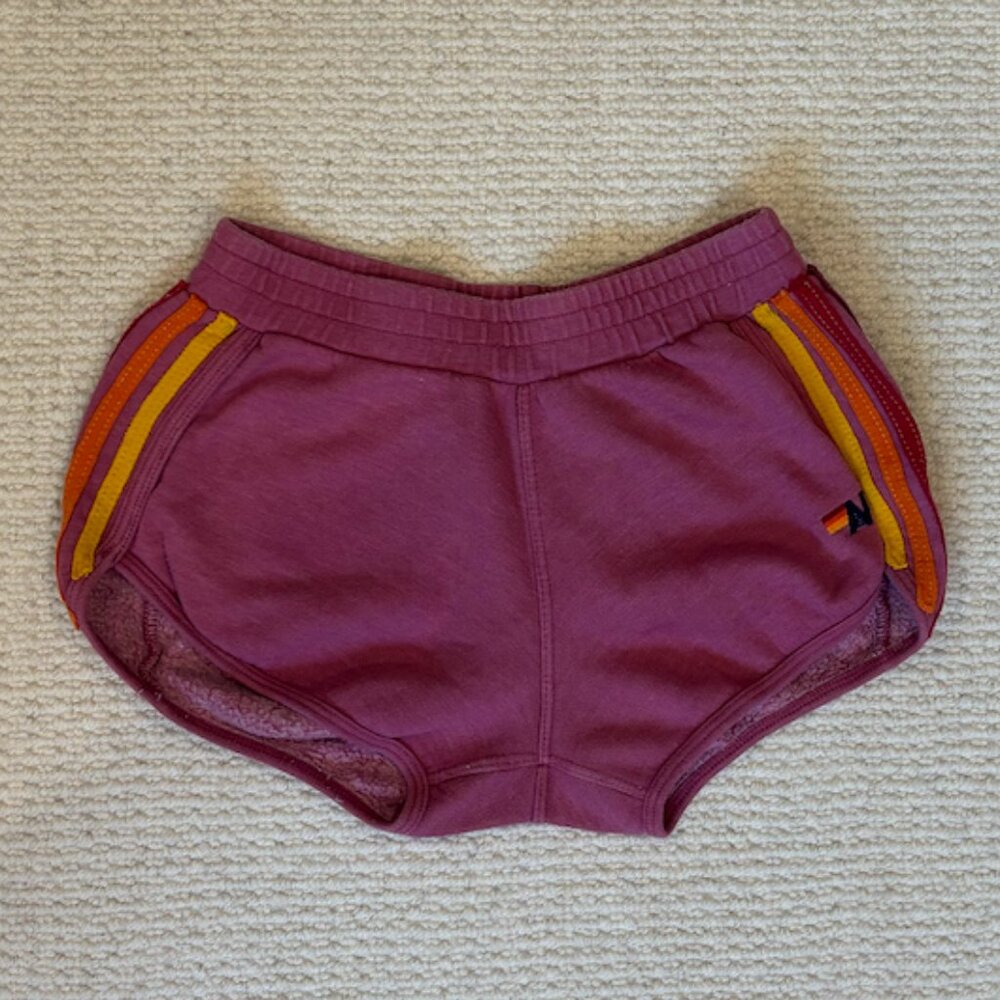 Aviator Nation mauve/pink sweat shorts